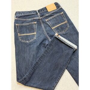 Abercrombie & Fitch Classic Straight Jeans Mens 30x32 Dark Wash Button Fly Denim